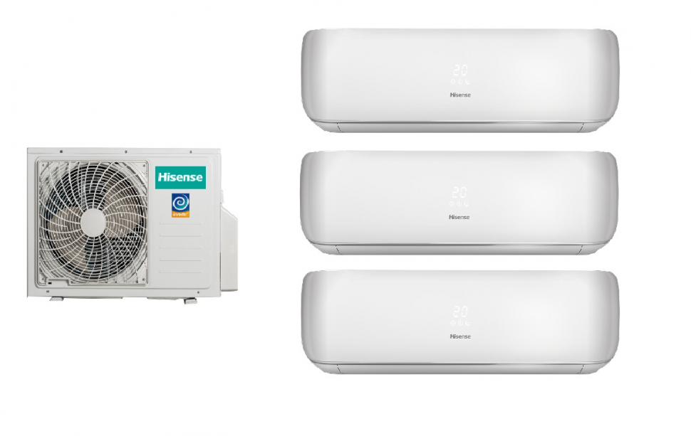 Мульти сплит-система Hisense AMW3-18U4RJC + AMS-09UW4RVETG00 3 шт