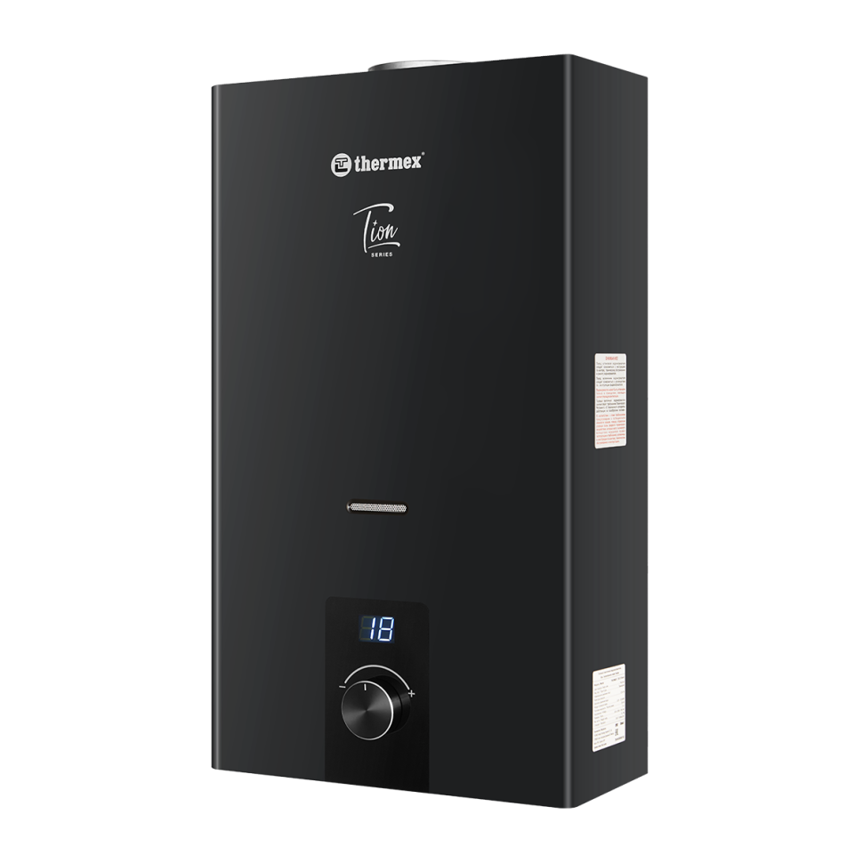 Газовый проточный водонагреватель Thermex T 20 D Black