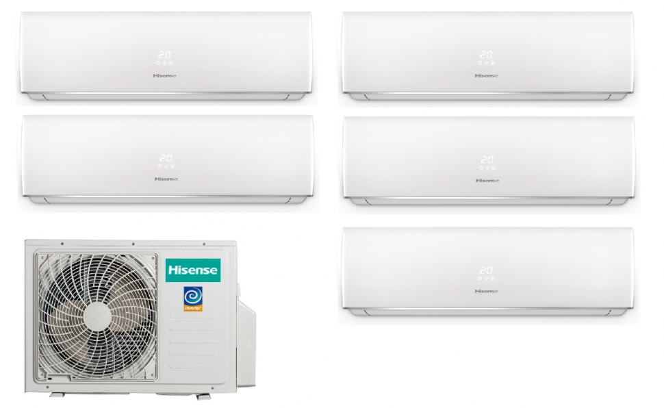 Мульти сплит-система Hisense AMW5-36U4RQC + AMS-07UW4RVEDB00H 5 шт
