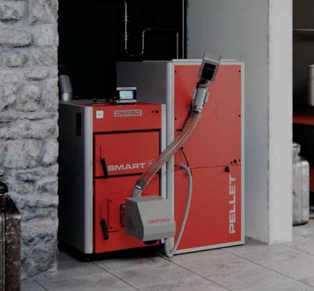 Напольный твердотопливный котел Defro Smart Ekopell 12