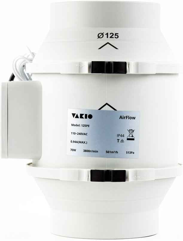 Вентилятор канальный Vakio AirFlow 125PE