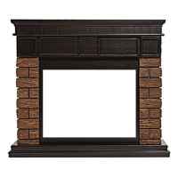 Портал Firelight Bricks Wood 25 камень коричневый/шпон темный дуб