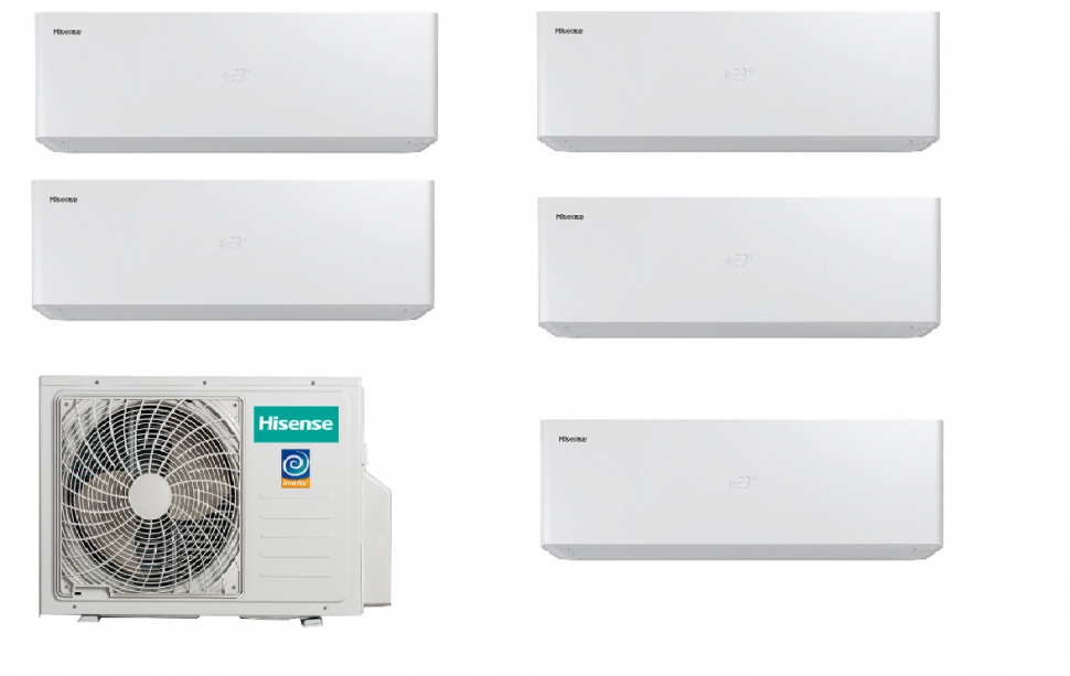 Мульти сплит-система Hisense AMW5-36U4RQC  + AS-10UW4RXVQH00AG 5 шт