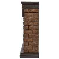 Портал Firelight Bricks Wood 30 камень коричневый/шпон темный дуб
