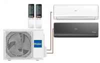 Мульти сплит-система на 2 комнаты 35+35 м2 Haier AS12NS6ERA-W+AS12NS6ERA-B/2U50S2SM1FA-3 Lightera Super Match с Wi-Fi модулем ESP32