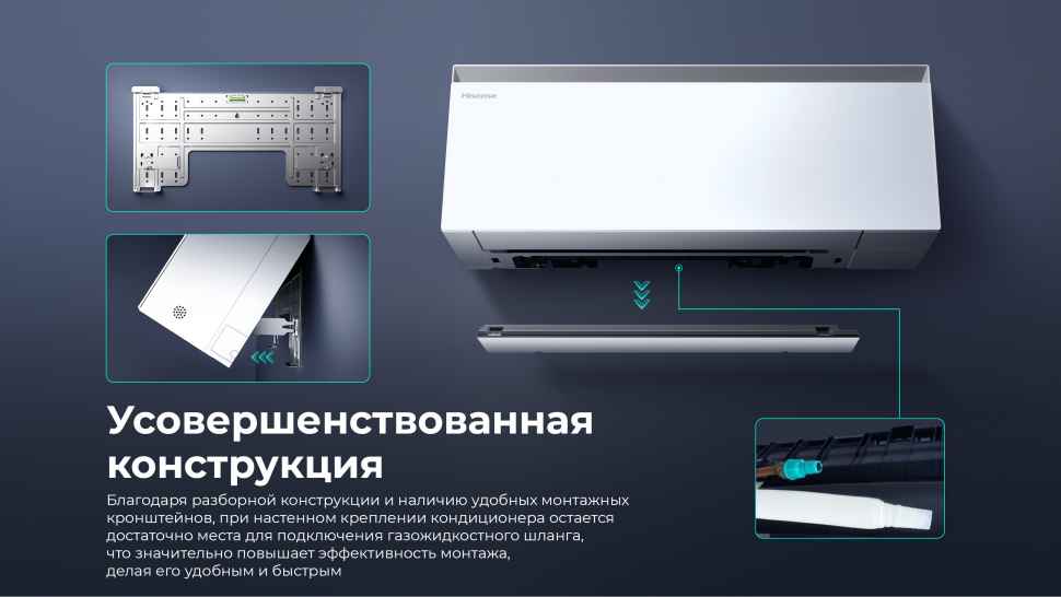 Кондиционер Hisense Sensation Slider Pro AS-13UW4RWMQK00 