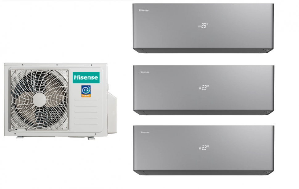 Мульти сплит-система Hisense AMW3-24U4RJC  + AS-10UW4RXVQH00AG(B) 3 шт
