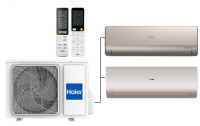 Мульти сплит-система на 2 комнаты 35+25 м2 Haier Lightera AS12NS6ERA-G+Flexis SM AS25S2SF3FA-G/2U40S2SM1FA c Wi-Fi модулем ESP32