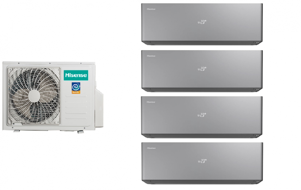 Мульти сплит-система Hisense AMW4-27U4RJC  + AS-10UW4RXVQH00AG(B) 4 шт
