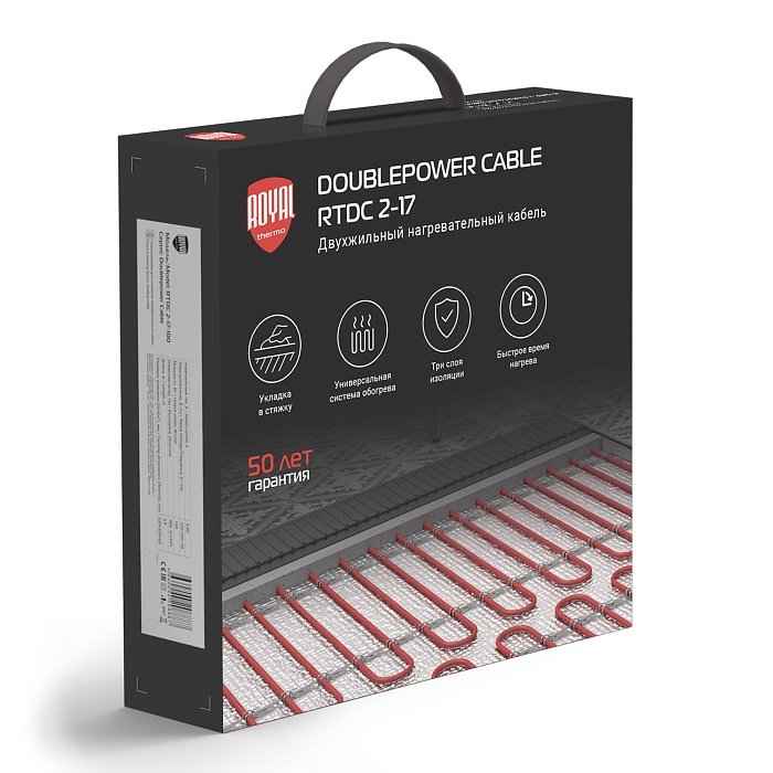 Комплект теплого пола Royal Thermo Doublepower Cable RTDC 2-17-1000 с терморегулятором RTI-16