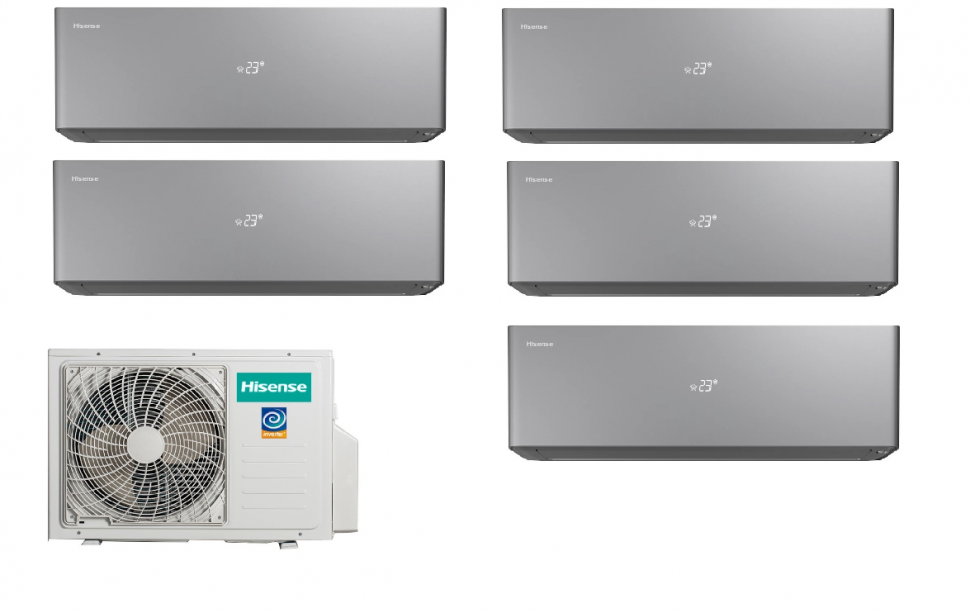 Мульти сплит-система Hisense AMW5-36U4RQC  + AS-10UW4RXVQH00AG(B) 5 шт