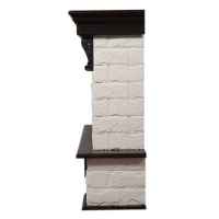 Портал Firelight Forte 30S камень белый/шпон темный дуб
