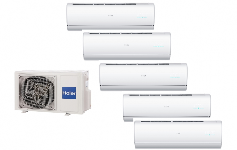 Мульти-сплит система Haier 5U90S2SS5FA + AS25S2SJ2FA-W 5 шт