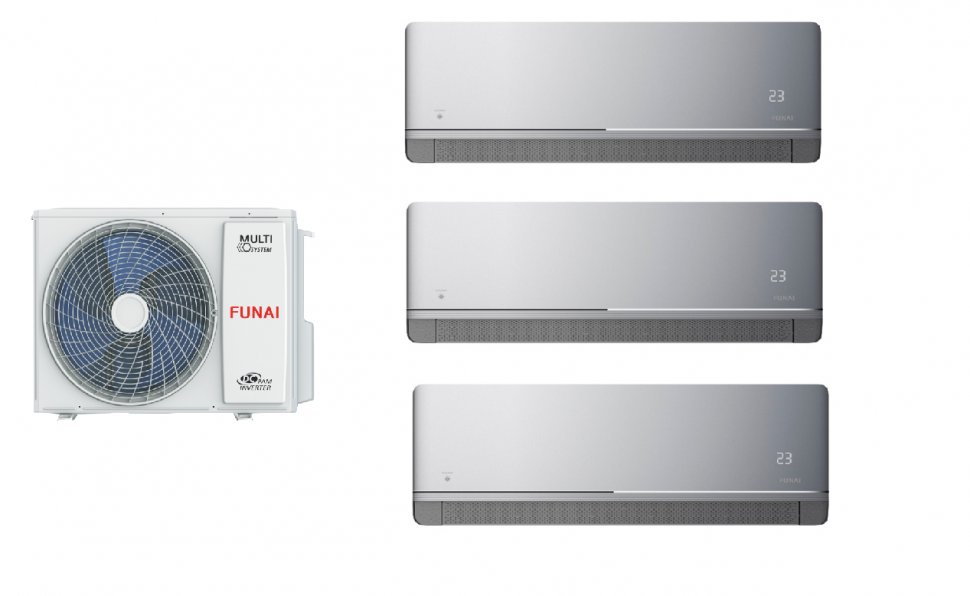 Мульти сплит-система Funai RAM-I-3OK60HP.01/U + RAM-I-KM30HP.W01/S 3 шт