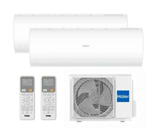 Мульти сплит-система на 2 комнаты 25+25 м2 Haier 2x AS25PS1HRA-M/2U50S2SM1FA-3 Coral Super Match