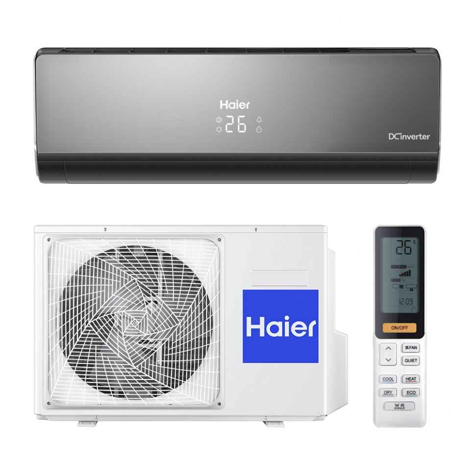 Сплит-система Haier AS09NS6ERA-B/1U09BS3ERA Lightera DC-Inverter black