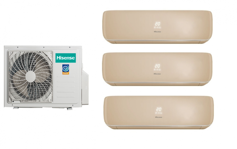 Мульти сплит-система Hisense AMW3-18U4RJC + AMS-09UW4RVETG00(С) 3 шт 