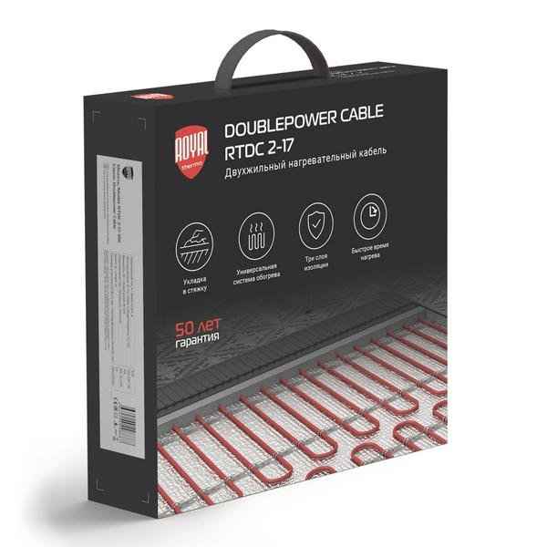 Комплект теплого пола Royal Thermo Doublepower Cable RTDC 2-17-400 с терморегулятором RTI-16