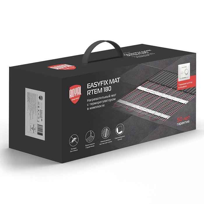 Комплект теплого пола Royal Thermo EasyFix Mat RTEM 2-180-0.5 с терморегулятором Basic