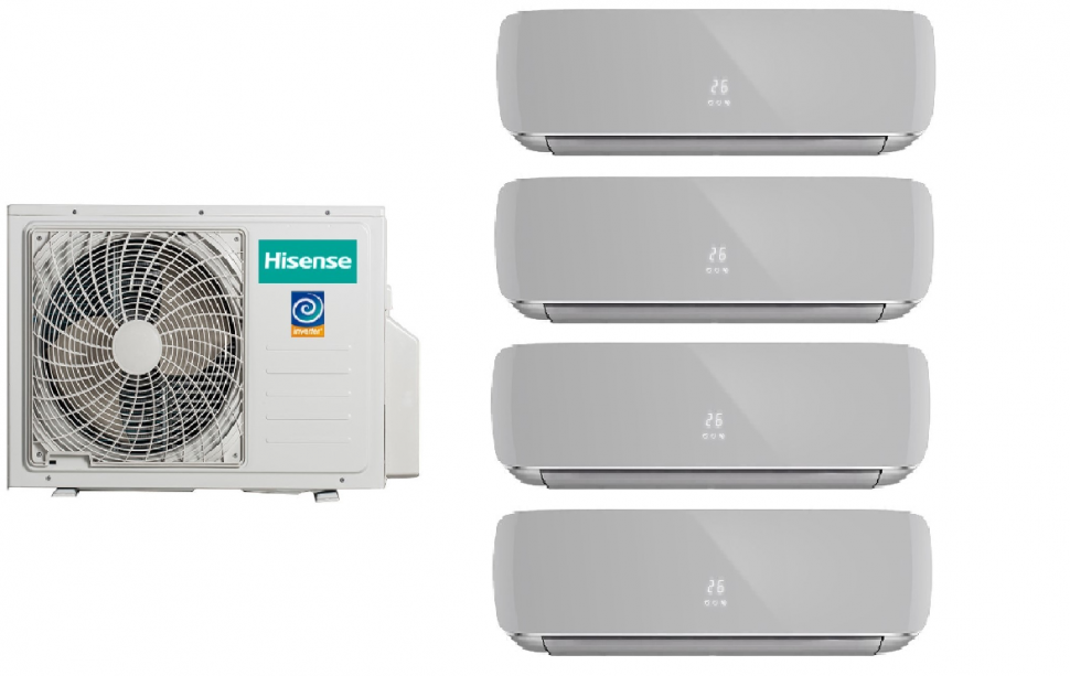 Мульти сплит-система Hisense AMW4-27U4RJC + AMS-09UW4RVETG00(S) 4 шт