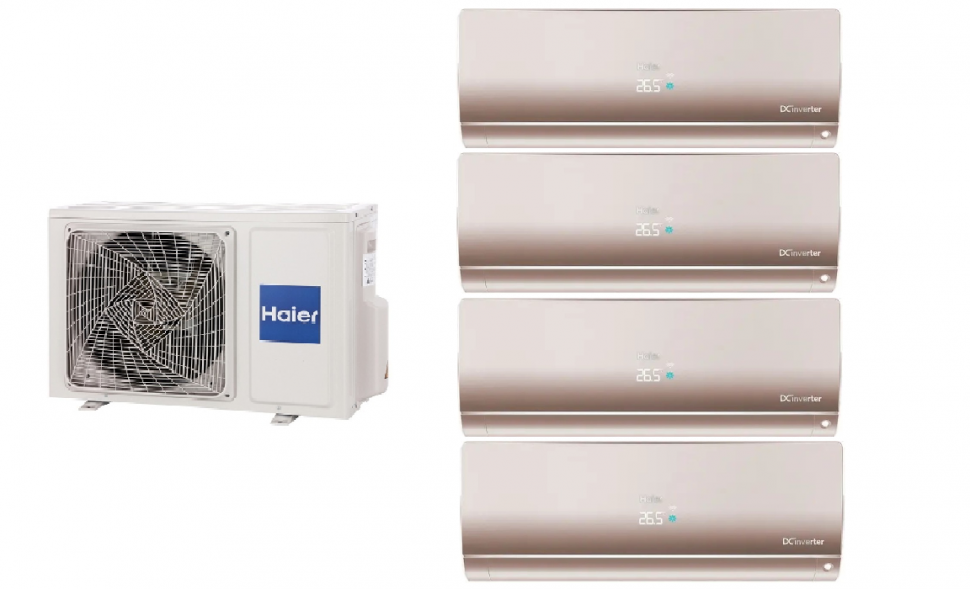 Мульти-сплит система Haier 4U75S2SR5FA + AS25S2SF4FA-G 4 шт
