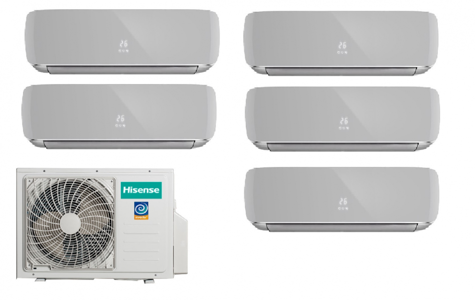 Мульти сплит-система Hisense AMW5-42U4RTA  + AMS-09UW4RVETG00(S) 5 шт