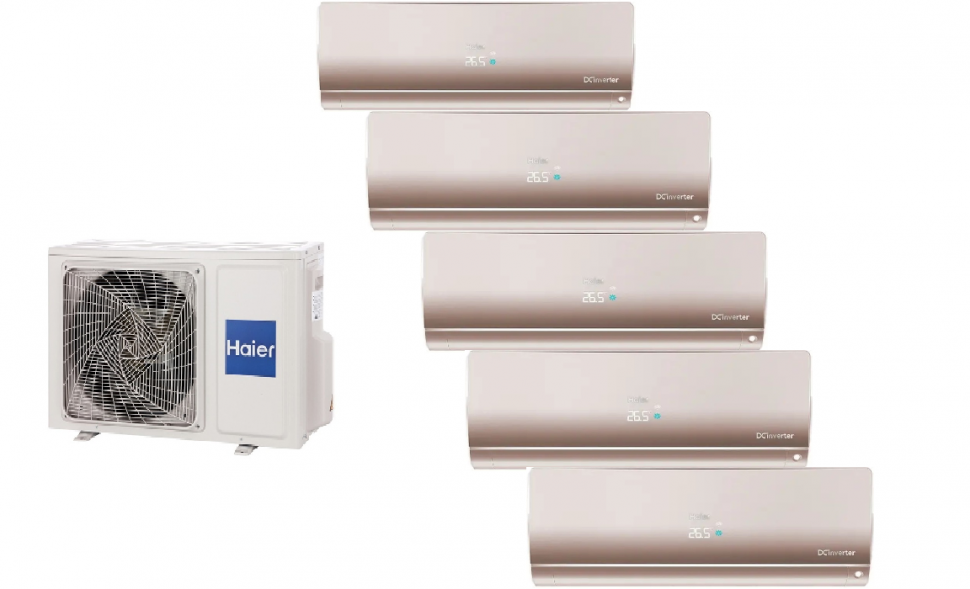 Мульти-сплит система Haier 5U90S2SS5FA + AS25S2SF4FA-G 5 шт