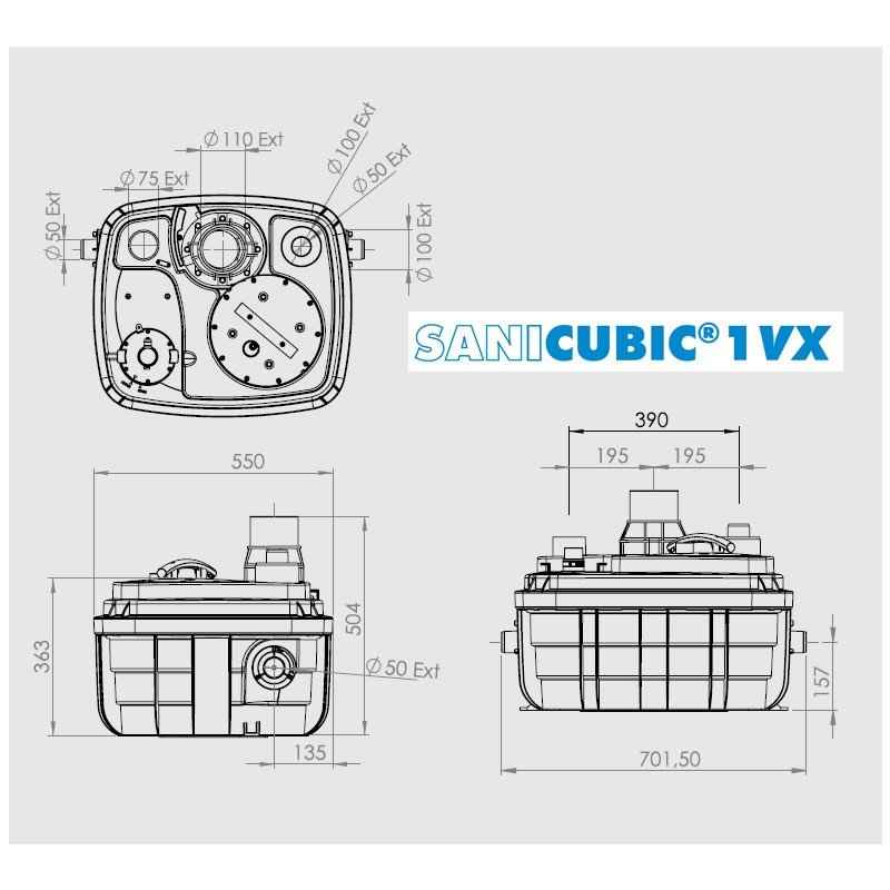 Канализационная установка SFA SANICUBIC 1 VX