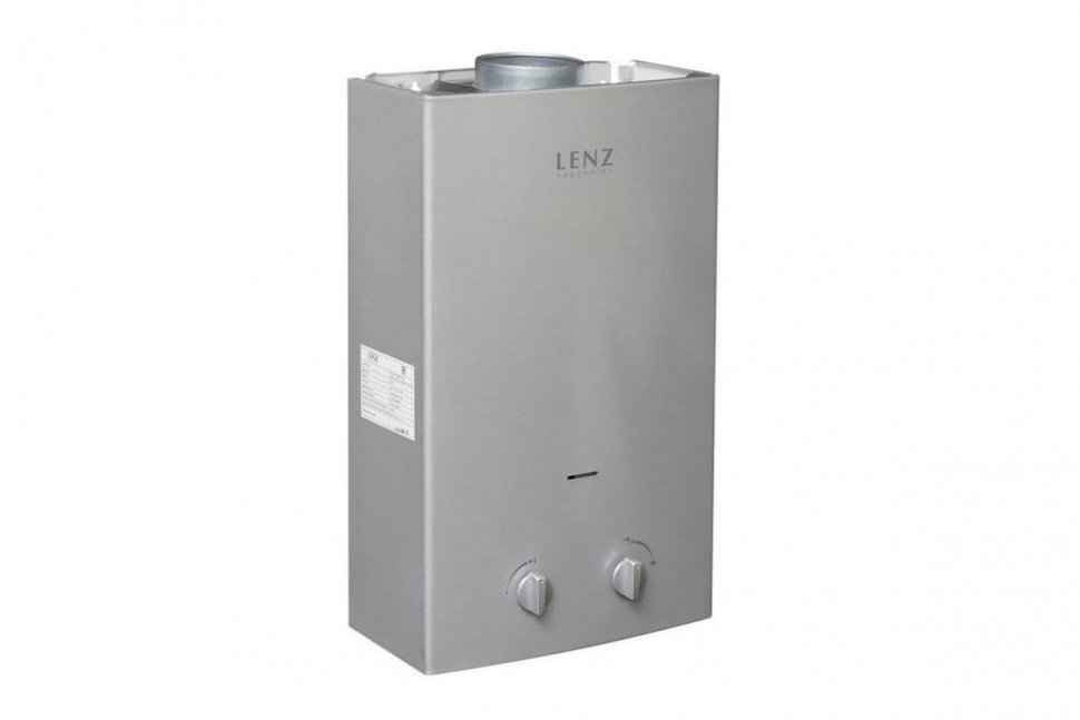 Газовый проточный водонагреватель Lenz Technic 10L Silver