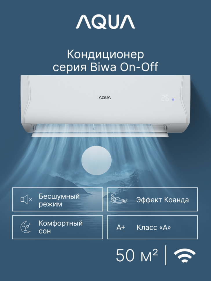 Сплит-система Aqua AQI-50FIS1/R3-W(IN)/AQI-50FIS1/R3(OUT) Towada Inverter White