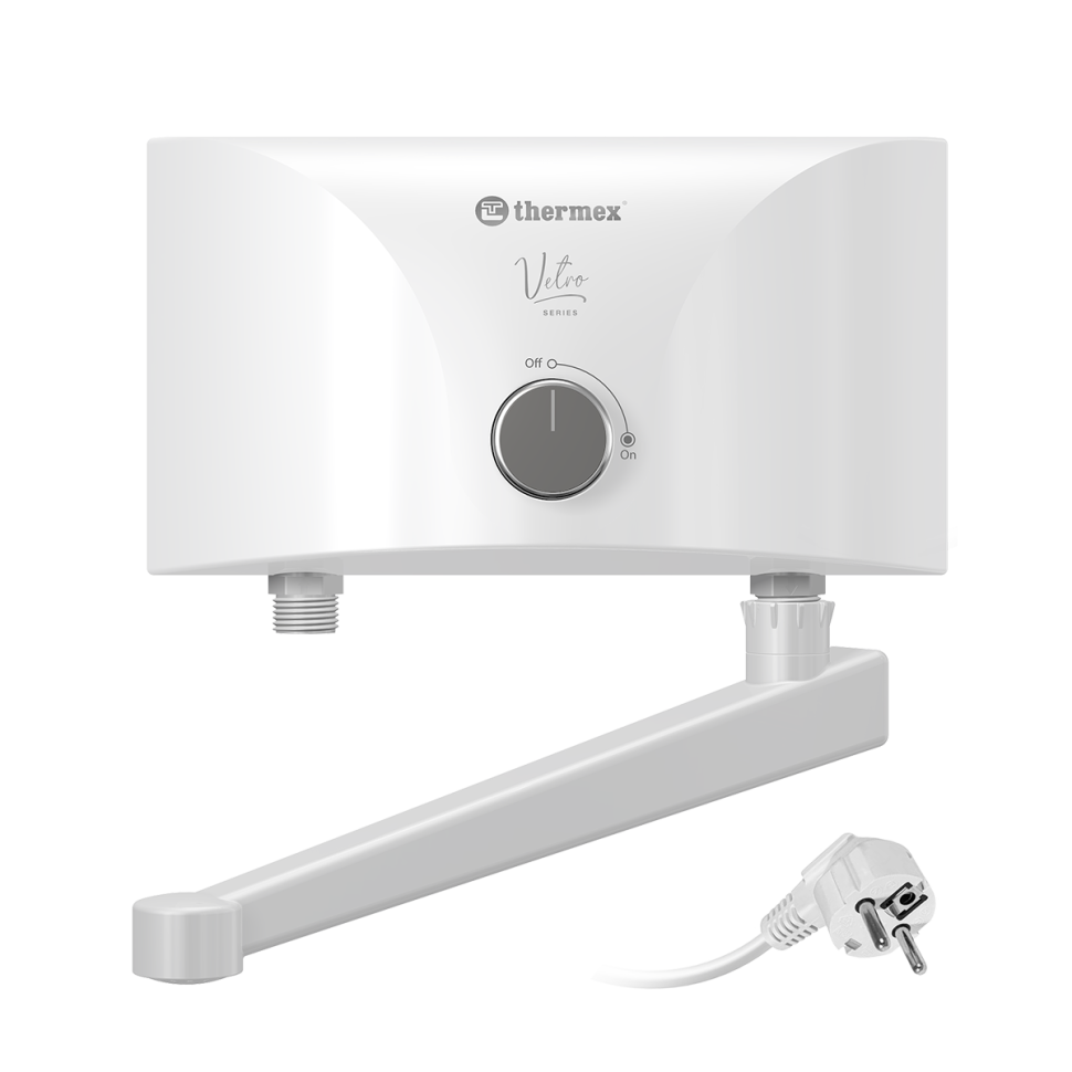 Проточный электрический водонагреватель Thermex Vetro 3500 tap