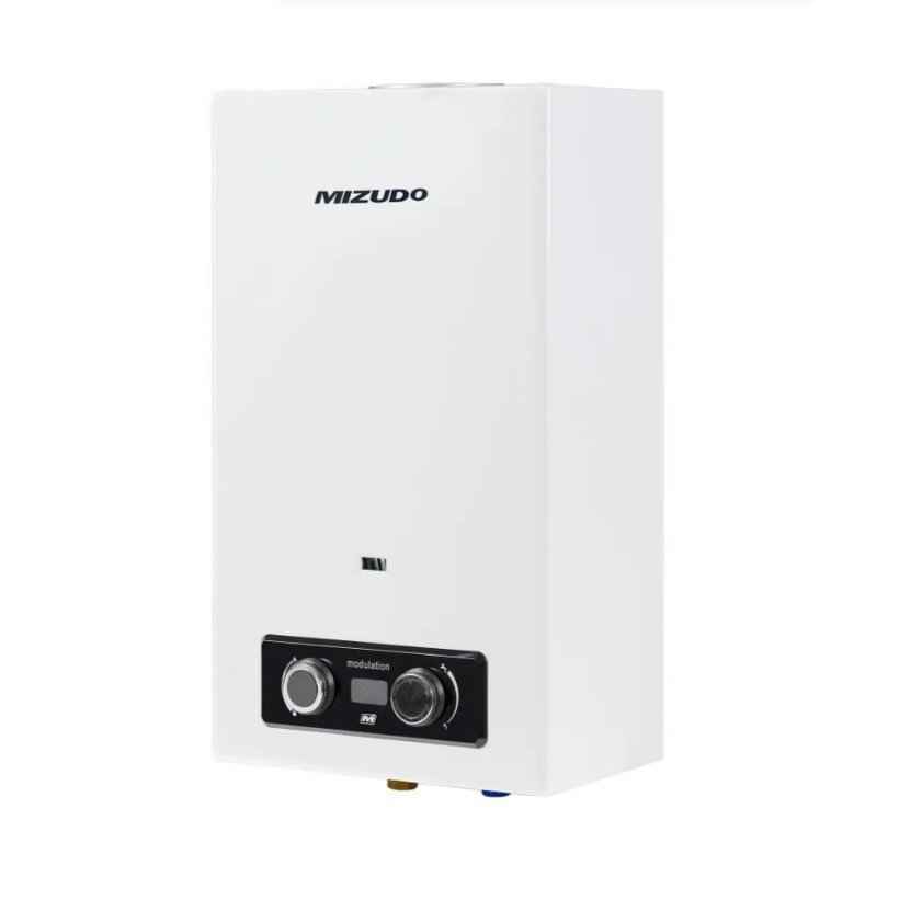 Газовый проточный водонагреватель Mizudo Perl Plus ВПГ 2-10 MM 20 кВт Oxygen free Euro MM