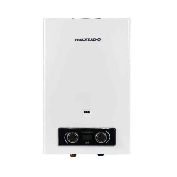 Газовый проточный водонагреватель Mizudo Perl Plus ВПГ 2-10 MM 20 кВт Oxygen free Euro MM